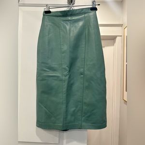 Vintage Danier Midi Length Leather Skirt